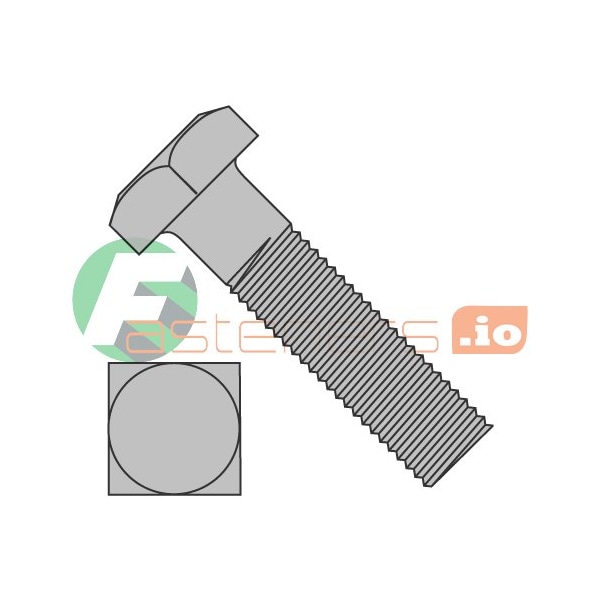 Newport Fasteners Square Head Bolt, Steel, Plain, 5/16"-18 Thread Size, 1" Lg, 800 PK 267362 - main